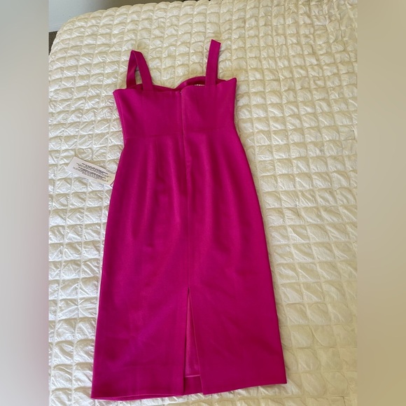 Dress the Population Nicole Fuchsia Midi Dress - Picture 12 of 12